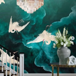 phillip-jeffries-flight-behang-kraanvogels